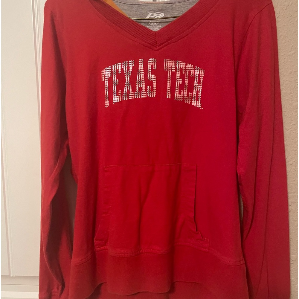 Hooded long sleeve Texas Tech